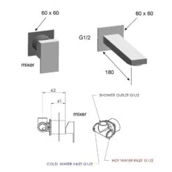 Sapho Latus - 2-gats Inbouw Wastafelkraan, Chroom 1102-18 -AquaKranen Verkoop 47b953bbfa0a479c59d528d7