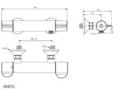 Ideal Standard Ceraplus II - Thermostatische Douchekraan, Chroom A6872AA -AquaKranen Verkoop 49532e77d6bc8045e4ea99a0