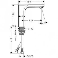 Axor Urquiola - Wastafelkraan, Chroom 11021000 -AquaKranen Verkoop 4b8dd56265c76bf7eba291cf