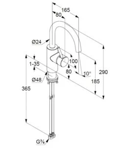 Kludi Bozz - Wastafelkraan, Chroom 380280576 -AquaKranen Verkoop 4bb4cdbeb56bb895c26e624d