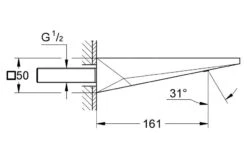 Grohe Allure Brilliant - Baduitloop, Geborsteld Hard Graphite 13299AL0 -AquaKranen Verkoop 4f00b24345026f34ac80c8ed