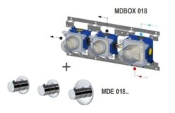 Paffoni Modular Box - Thermostatische Inbouwkraan, Voor 2 Uitgangen, Geborsteld Goud MDE018HGSP -AquaKranen Verkoop 50f1ae55d37ec1970fb909b1