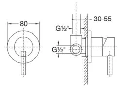 Steinberg 100 - Inbouw Douchekraan, Met Inbouwdeel, Chroom 100 2250 5 Steinberg 100 - Inbouw Douchekraan, Met Inbouwdeel, Chroom 100 2250 -AquaKranen Verkoop 51512cadfb89c8ab6dd56dd6