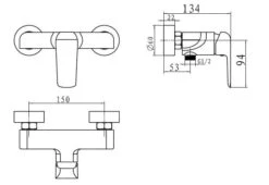Novaservis Nobless Tina - Douchekraan, Chroom 38061/1,0 -AquaKranen Verkoop 51fd8bae2acc5942a34f414b
