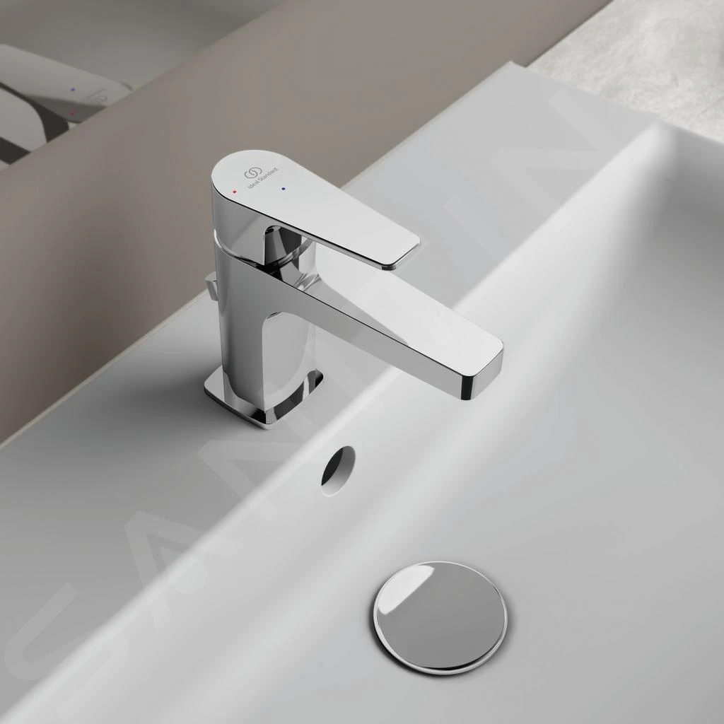 Ideal Standard Cerafine D - Wastafelkraan Met Waste, BlueStart, Chroom BC745AA 7 Ideal Standard Cerafine D - Wastafelkraan Met Waste, BlueStart, Chroom BC745AA - Afbeelding 5