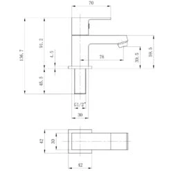 Sapho Small - Fonteinkraan Voor Koud Water, Chroom SM25 -AquaKranen Verkoop 56571987e03ee54998ab3199