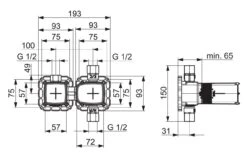 Hansa Matrix - Inbouwdeel 44020100 -AquaKranen Verkoop 56cf65febe700b3262b05da8
