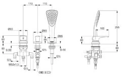 Kludi Ameo - 3-gats Badrandcombinatie, Chroom 414480575 -AquaKranen Verkoop 571106ccac0f9569fd980788