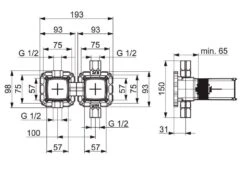 Hansa Matrix - Inbouwdeel DN15 44010100 -AquaKranen Verkoop 583799a964db8de333b73567