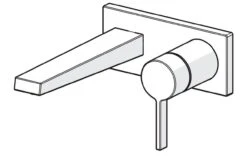 Hansa Loft - Inbouw Wastafelkraan, Chroom 57572183 -AquaKranen Verkoop 58827203ebe837f3c0d59d66