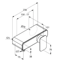 Kludi E2 - Opbouw Douchekraan, Chroom 497140575 -AquaKranen Verkoop 5b1b83f54bcbc47fed04e899