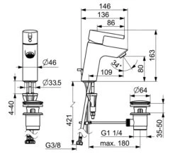 Hansa Vantis - Wastafelkraan Met Waste, Chroom 52402267 6 Hansa Vantis - Wastafelkraan Met Waste, Chroom 52402267 -AquaKranen Verkoop 5b3dbb2aa2e89ab2cb481807