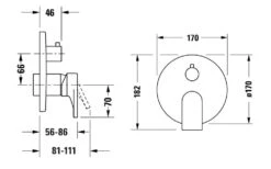 Duravit Tulum - Inbouw Douchekraan, Voor 2 Functies, Chroom TU4210012010 5 Duravit Tulum - Inbouw Douchekraan, Voor 2 Functies, Chroom TU4210012010 -AquaKranen Verkoop 5d127dddda1c30e35bc8900b