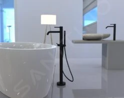 Paffoni Light - Vrijstaande Badkraan, Met Accessoires, Mat Zwart LIG032NO -AquaKranen Verkoop 5ec938075369d2dd6fd752a8