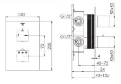 Steinberg 160 - Afbouwdeel Voor Thermostaat Voor 2 Functies, Rose Goud 160 4133 3 RG 7 Steinberg 160 - Afbouwdeel Voor Thermostaat Voor 2 Functies, Rose Goud 160 4133 3 RG -AquaKranen Verkoop 5f1ab22699bd00ccb8db812f 1