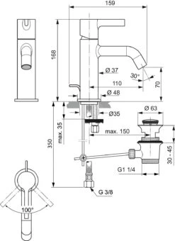 Ideal Standard Joy - Wastafelkraan Met Waste, Chroom BC775AA 8 Ideal Standard Joy - Wastafelkraan Met Waste, Chroom BC775AA -AquaKranen Verkoop 5ff1695d2fe1a25815518bcd