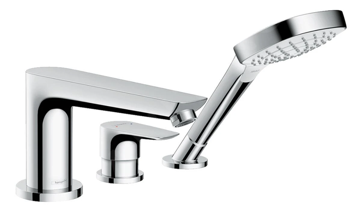 Hansgrohe Talis E - 3-gats Badmengkraan, Chroom 71730000 3 Hansgrohe Talis E - 3-gats Badmengkraan, Chroom 71730000
