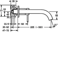 Hansa Public - Inbouw Wastafelkraan, 2-gats Installatie, Chroom 57942171 -AquaKranen Verkoop 60beec7bab7fd6eaf30decb8