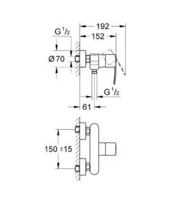 Grohe Wave Cosmopolitan - Douchekraan, Chroom 23208000 -AquaKranen Verkoop 61efd415e521bb8238a975c3