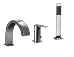 Paffoni Tango - 3-gats Badrandcombinatie, Chroom TA040CR