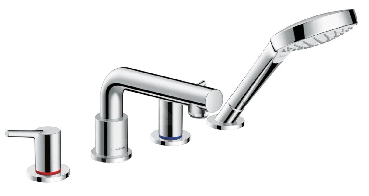 Hansgrohe Talis S - 4-gats Badmengkraan Met SecuFlex Set, Chroom 72418000 3 Hansgrohe Talis S - 4-gats Badmengkraan Met SecuFlex Set, Chroom 72418000