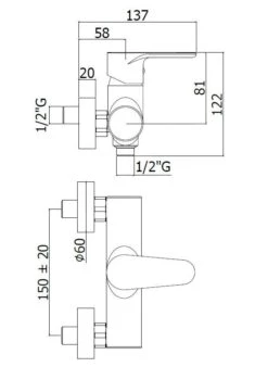 Paffoni Green - Douchekraan, Chroom GR168CR -AquaKranen Verkoop 64b94e8837663381648829ab 1