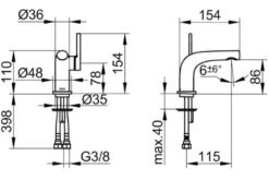 Keuco Edition 400 - Wastafelkraan, Chroom 51504010100 -AquaKranen Verkoop 666f4ceab75169a7821b4c68