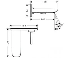 Hansgrohe PuraVida - Afdekset Wastafelkraan, Chroom 15084000 -AquaKranen Verkoop 66f369917147d960b616e624