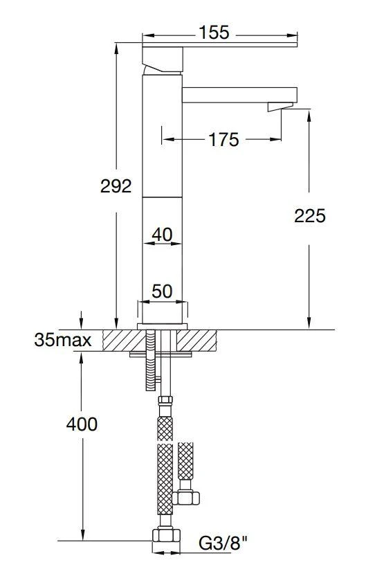Steinberg 160 - Wastafelkraan, Mat Zwart 160 1710 S 4 Steinberg 160 - Wastafelkraan, Mat Zwart 160 1710 S - Afbeelding 2