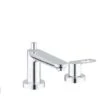Grohe BauLoop - Badrandkraan, 4-gats Installatie, Chroom 2511900A