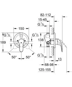 Grohe Eurosmart - Afdekset Voor Douchekraan, Chroom 19451002 -AquaKranen Verkoop 6c55975710360bdf037ee413