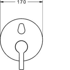 Hansa Ronda - Inbouw Badkraan, Met Omstelkraan Voor 2 Functies, Chroom 83843573 -AquaKranen Verkoop 6d10c1d2e0b597e238e2187f