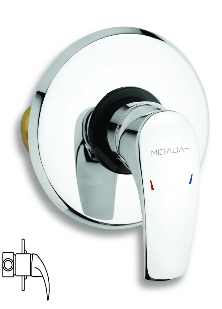 Novaservis Metalia 57 - Inbouw Douchekraan Met Inbouwdeel, Chroom 57050,0 3 Novaservis Metalia 57 - Inbouw Douchekraan Met Inbouwdeel, Chroom 57050,0