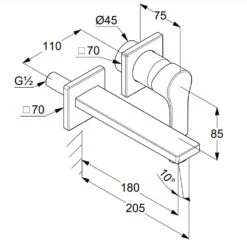 Kludi Zenta SL - Inbouw Wastafelkraan, 2-gats, Chroom 482440565 -AquaKranen Verkoop 6f1b224b6cf23bc9f76f0246