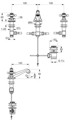 Kludi Adlon - Wastafelkraan, 3-gatsmontage, Met Waste, Chroom 510460520 -AquaKranen Verkoop 700d9910d33ec1ca5b58350c