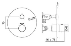 Paffoni Compact Box - Inbouw Thermostatische Douchekraan, Chroom CPT013CR -AquaKranen Verkoop 715d23837185dcad63724479 2