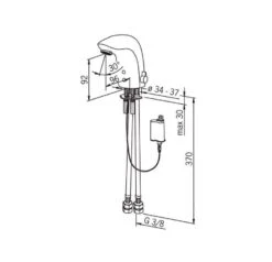 Hansa Electra - Eelektronische Wastafel Kraan, Bluetooth, Chroom 64412219 8 Hansa Electra - Eelektronische Wastafel Kraan, Bluetooth, Chroom 64412219 -AquaKranen Verkoop 7411b9871b649d8254633a5c