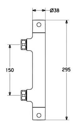 Hansa Unita - Thermostatische Douchekraan, Chroom 58130001 -AquaKranen Verkoop 74827f65810553dc58056a9a