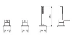 Hansa Ligna - 3- Gats Badrandcombinatie, Chroom 06439493 6 Hansa Ligna - 3- Gats Badrandcombinatie, Chroom 06439493 -AquaKranen Verkoop 749ada1e58437813c09220a1
