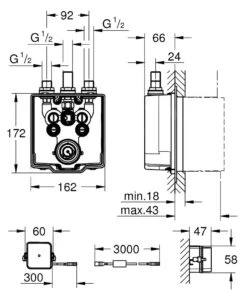 Grohe Inbouwdelen - Inbouwbox Voor Elektronische Douchemengkraan 36459000 -AquaKranen Verkoop 7673b17971fbb85685edc7ac