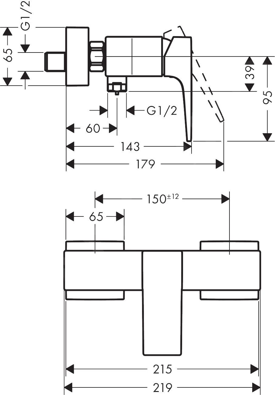 Hansgrohe Metropol - Douchekraan, Mat Wit 32560700 4 Hansgrohe Metropol - Douchekraan, Mat Wit 32560700 - Afbeelding 2