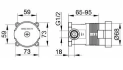 Keuco Toebehoren - Inbouwdeel DN15 59552000170 -AquaKranen Verkoop 79fdd6b322f4708e6af96d00
