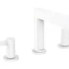 Hansgrohe Finoris - Wastafelkraan 110, 3-gats, Incl. Push-Open Afvoer, EcoSmart, Mat Wit 76033700