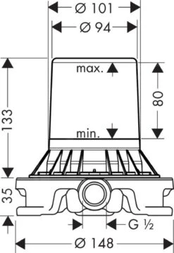 Axor Inbouwdelen - Basisgarnituur Voor Staande Badkraan 10452180 5 Axor Inbouwdelen - Basisgarnituur Voor Staande Badkraan 10452180 -AquaKranen Verkoop 7dc7116d38fca25aa256b26c