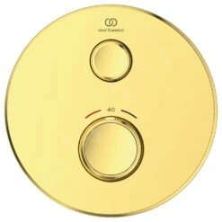 Ideal Standard CeraTherm Navigo - Inbouwthermostaat, Opbouwdeel, Brushed Gold A7295A2 -AquaKranen Verkoop 7f760c468373b7c5cce66f38