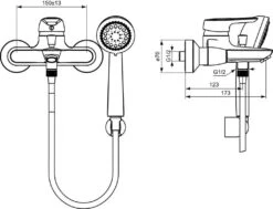 Ideal Standard CeraMix Blue - Badkraan, Met Accessoires, Chroom B9491AA 7 Ideal Standard CeraMix Blue - Badkraan, Met Accessoires, Chroom B9491AA -AquaKranen Verkoop 801750cb6f291c2ea74a37b4