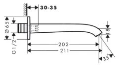 Hansgrohe Vivenis - Baduitloop, Mat Wit 75410700 -AquaKranen Verkoop 813c79642c789d9aabaaa4f8