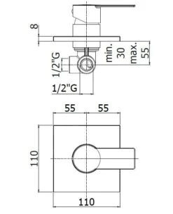 Paffoni Tango - Inbouw Douchekraan Met Inbouwdeel, Chroom TA010CR -AquaKranen Verkoop 813de08a414435b0ab8ca54b