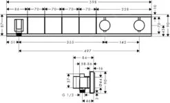 Hansgrohe RainSelect - Afbouwdeel Voor Thermostatische Douchekraan Voor 4 Functies, Wit/chroom 15357400 -AquaKranen Verkoop 822072a617b936cbc0ee7f59 2