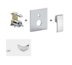 Paffoni Level - Inbouwkraan Voor 2 Uitgangen, Chroom LECBOX015CR